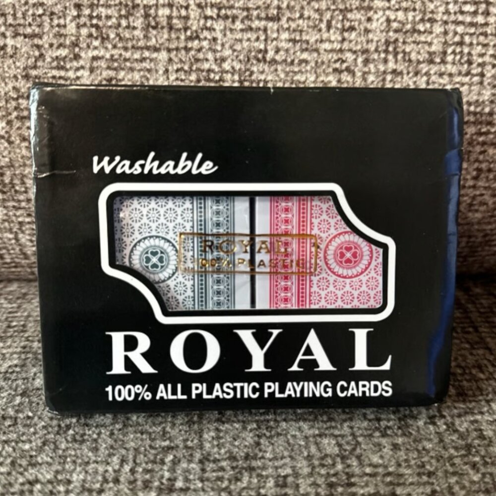 Washable Royal All Plastic Playing Cards Sealed - SEE NOTES